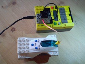 My RCX to Micro Scout Hardware setup